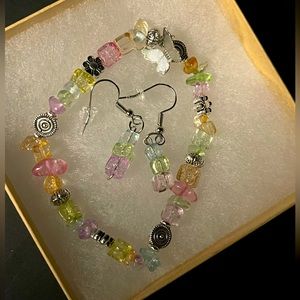 Beaded Necklace and Bracelet Set- 2 Piece Set